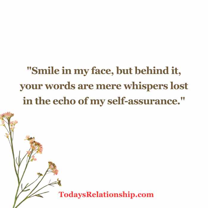 smile in my face talk behind my back quotes