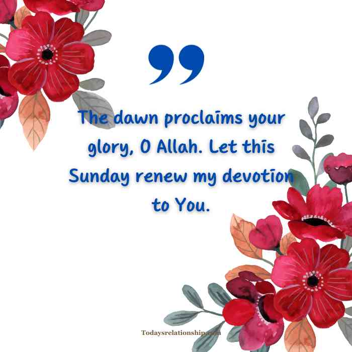 Sunday Blessings Islamic Quotes